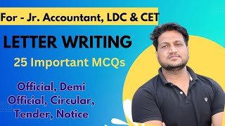 Letter writing Important MCQs  Official Demi Official Circular Tender amp Notice  English [upl. by Yerhpmuh]