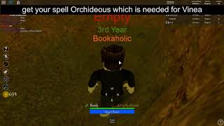 Roblox Vale School Of Magic  How to get Floris and Vinea  Read Description PLEASE [upl. by Acilef]