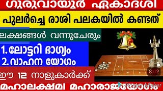 ഇന്ന് ഗുരുവായൂർ ഏകാദശി പുലർച്ചെ പ്രശ്‌നചിന്തയിൽ കണ്ടത് 12 നക്ഷത്രക്കാർ സൂര്യനെപ്പോലെ ഉദിച്ചുയരും [upl. by Allister]