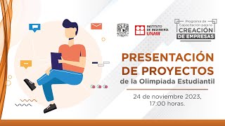 Presentación de proyectos de la Olimpiada Estudiantil de Proyectos Interdisciplinarios de Ingeniería [upl. by Perrine]