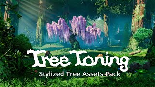 Tree Toning  the stylized tree assets pack Demo [upl. by Heall]