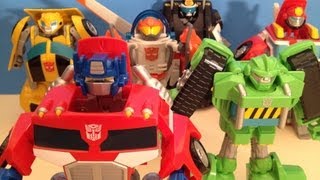 TRANSFORMERS RESCUE BOTS FULL COLLECTION  TOY REVIEW [upl. by Adieno]