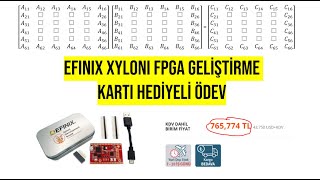 EFINIX XYLONI FPGA Geliştirme Kartı Hediyeli Ödev  AXI4Lite Matrix Multiplication Accelerator [upl. by Ezarra595]