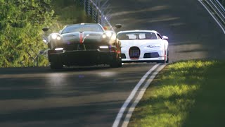 NEW Bugatti Chiron Super Sport 2023 vs Hypercars at Nordschleife [upl. by Leahcimrej]