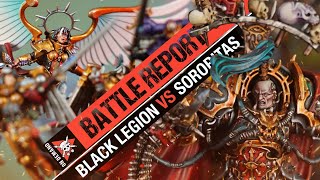 Chaos Space Marines vs Adepta Sororitas  Warhammer 40k Battle Report [upl. by Franni414]