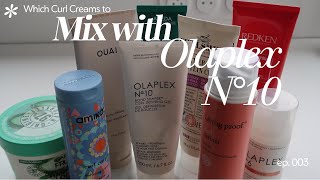 Best suited curl creams and leave ins to use with Olaplex N°10  My favourites for bouncy curls [upl. by Ilhsa]