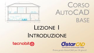 Corso AutoCAD Base Lezione 1 Introduzione [upl. by Saqaw]