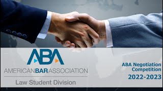 2023 ABA Negotiation Competition [upl. by Barret]