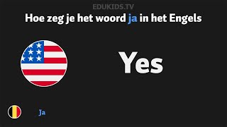 Hoe zeg je ja yes in het Engels [upl. by Issiah]