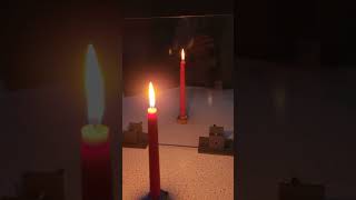 Peppers Ghost 2  Christmas Candle Virtual and Real Images shorts [upl. by Clynes]