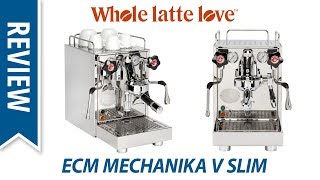 Review ECM Mechanika V Slim Espresso Machine [upl. by Enairda962]