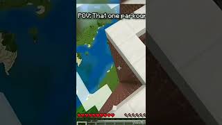 Hardest parkour ever in Minecraft 🤔🔥shorts trending minecraft attitued parkour [upl. by Ysdnyl]