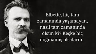 Kendi rızasıyla ölmek üzerine  Friedrich Nietzsche [upl. by Trebron793]