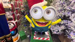 Home Depot  Christmas Tour 1  They have a minion [upl. by Steffie]