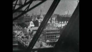 PARIS FIRST VIEW FROM THE EIFFEL TOWER ELEVATOR  1900  BY JAMES H WHITE  MUSIC GIUSEPPE CALI [upl. by Finegan]