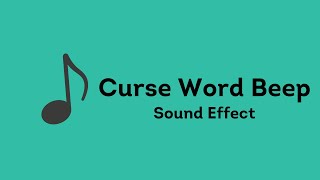 Curse Word Beep Sound Effect [upl. by Relluf880]