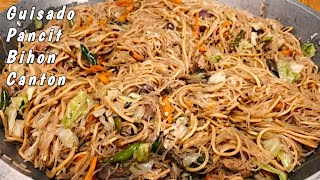 Simple Masarap Easy lutuin💯😋 Pancit Bihon at Canton Guisado [upl. by Drona]