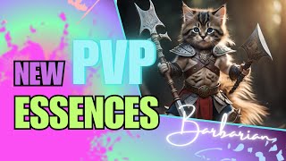 Diablo Immortal  NEW ESSENCES in PVP for BARBARIAN with 1Mio Hits and Cats diabloimmortal [upl. by Irtak]