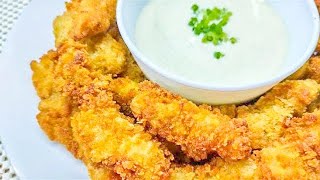 FISH FILLET WITH GARLIC WHITE SAUCE CREAM DORY BREADED FILLET [upl. by Tolley16]