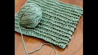 How to Crochet a Ridged Dishcloth [upl. by Derfniw]