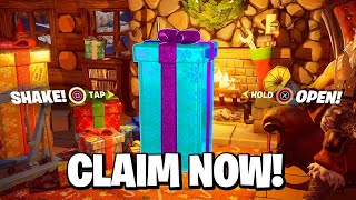 How to OPEN 15th SECRET PRESENT in Fortnite Winterfest Last Winterfest Present [upl. by Kizzee295]