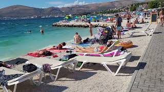 Copacabana Beach Trogir Croatia 4K  UHD   1 [upl. by Ettenad]