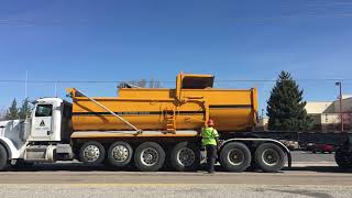 Transferring a Transfer Trailer Body into a Transfer Truck [upl. by Notniw]