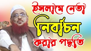 ইসলামে নেতা নির্বাচন করার পদ্ধতি। শাইখুল হাদীস আল্লামা নূরুল ইসলাম ওলীপুরীOlipuri Media [upl. by Hannahsohs]