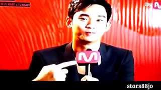 TV captures 김수현 Kim Soo Hyun speaks English at Channel M 140505 [upl. by Revorg818]