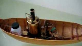 Model steamboat  model de remorcher cu abur  Test 2 [upl. by Annaya]