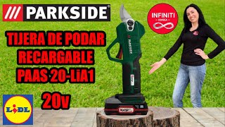 TIJERA DE PODAR RECARGABLE PARKSIDE 20V [upl. by Otxis327]