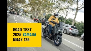 SLUK  2025 Yamaha NMAX 125  First ride on board review [upl. by Horbal]