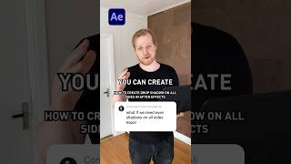 How to create drop shadow on all sides in After Effects Shorts [upl. by Annailuj]