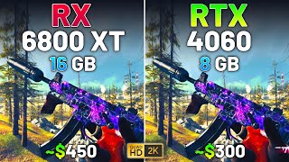 RX 6800 XT vs RTX 4060  Test in 12 Games in 2024 [upl. by Anawqahs]