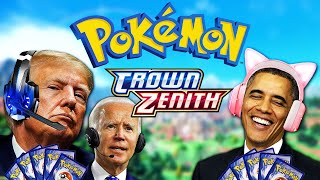 US Presidents Open Pokemon Cards  Crown Zenith [upl. by Linnette]