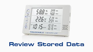 MemoryLoc Datalogging Traceable Barometer  Review Stored Data Instructional Video [upl. by Attehcram]