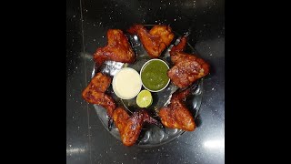 crispy chicken wings in convection oven chicken wings fried  home kitchen recipes [upl. by Marin461]