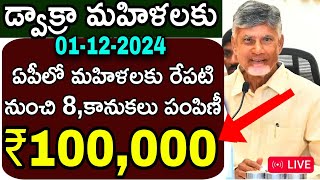 AP ఏపీలో డ్వాక్రా మహిళలకు రేపటి నుంచి 8కానుకలు పంపిణీ 2024 [upl. by Vitus]