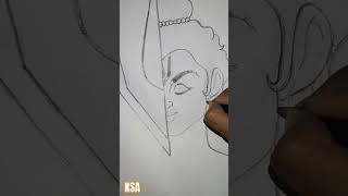 Jai shree Ram 🙏🏻🦋😇shorts viralvideotrending jaishreeramram god indiangodssoulworld drawing [upl. by Onafets]