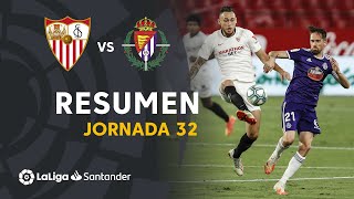 Resumen de Sevilla FC vs Real Valladolid 11 [upl. by Ilujna]