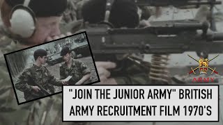 Join The Junior Army  A British Army recruitment film aimed at potential junior soldiers from 1970 [upl. by Zetnwahs]