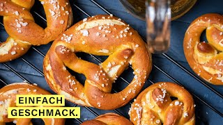 Brezeln wie vom Bäcker zuhause selber machen 🥨 [upl. by Sherline]