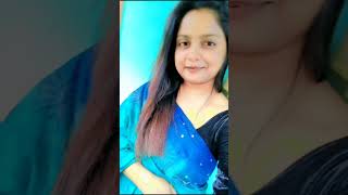 কেমন লাগছে আমাকে নিল শাড়িতে kemonlagchy amk nill sarite funny viralshort saree [upl. by Akoek11]