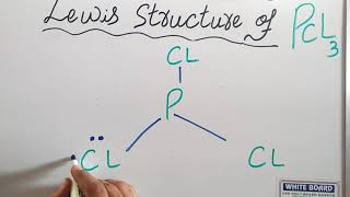 Lewis Structure of PCL3 Phosphorus Trichloride PCL3 Chemistry [upl. by Soalokcin]