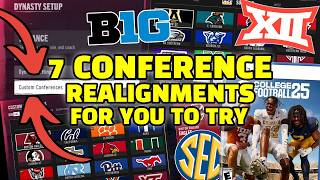 CONFERENCE REALIGNMENT for CFB 25  College Football 25 [upl. by Abihsat]