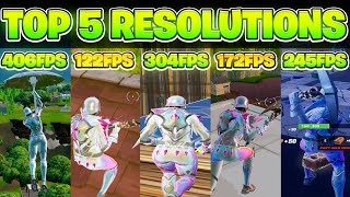 The BEST 5 Stretched Resolutions in Fortnite OG Season HUGE FPS BOOST [upl. by Ange]