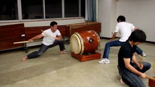 三宅 Miyake 豊前天狗太鼓 Taiko Practice [upl. by Attenod]