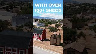 We Are Located Off of I15 With Over 100 Sheds on Display backyardshed sheds storageshed [upl. by Milo]