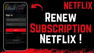 How to Renew Netflix Subscription [upl. by Kowal]