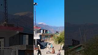 Balakot city and snow on mountains beginning of winter season balakot kaghanvally [upl. by Ogirdor]